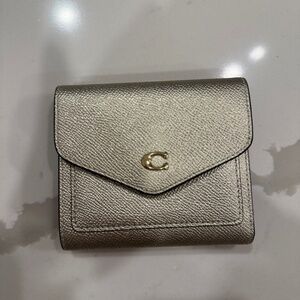 Coach gold wallet